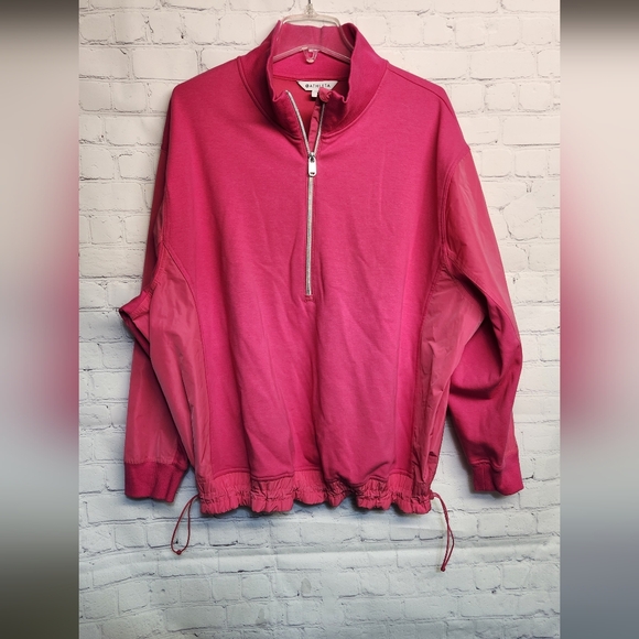 Athleta/ Pink Triumph Half Zip Pullover Jacket - Picture 2 of 9